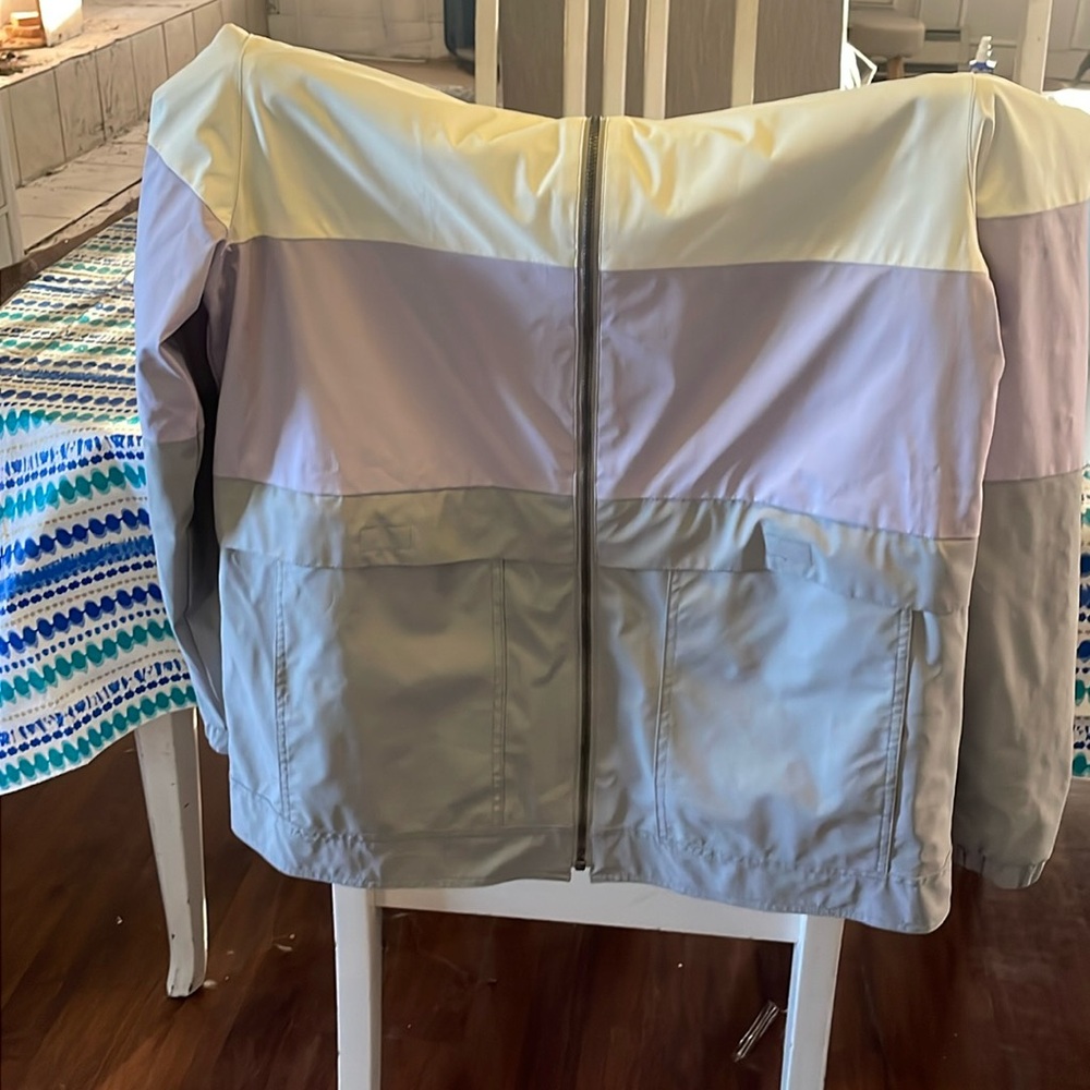 Rain jacket with hood